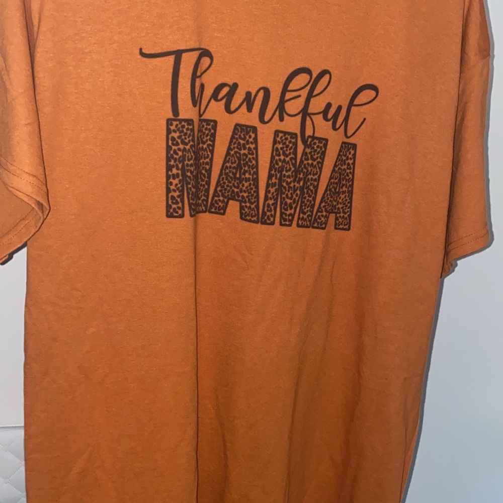 Thankful Mama Orange T-Shirt